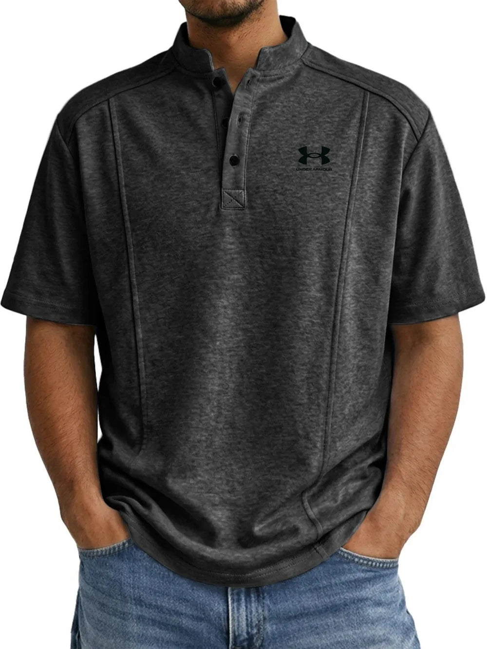 Wrinkle-Resistant Cotton Henley