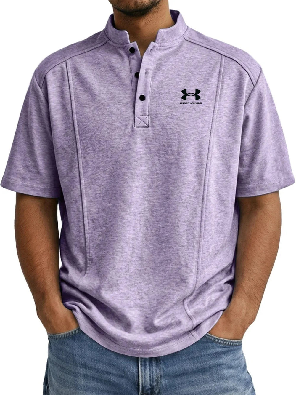 Wrinkle-Resistant Cotton Henley
