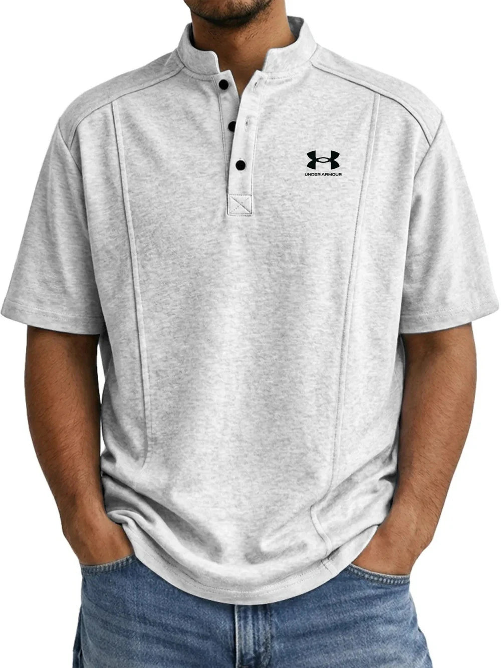 Wrinkle-Resistant Cotton Henley