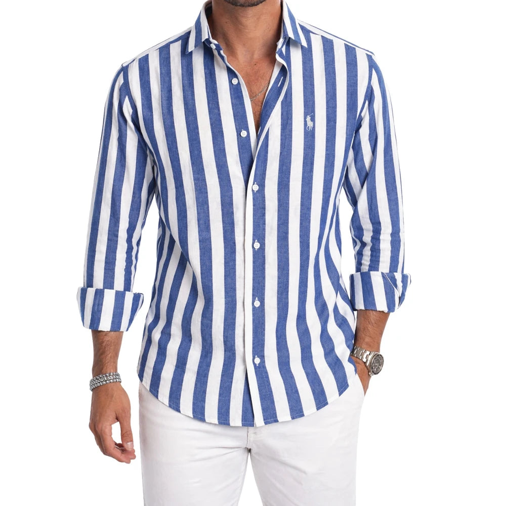 Classic Striped Button Shirt