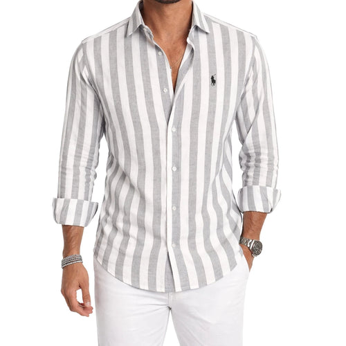 Classic Striped Button Shirt