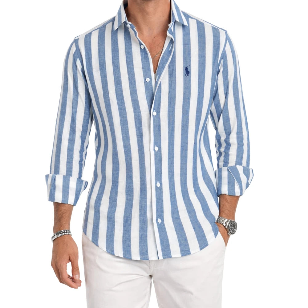 Classic Striped Button Shirt