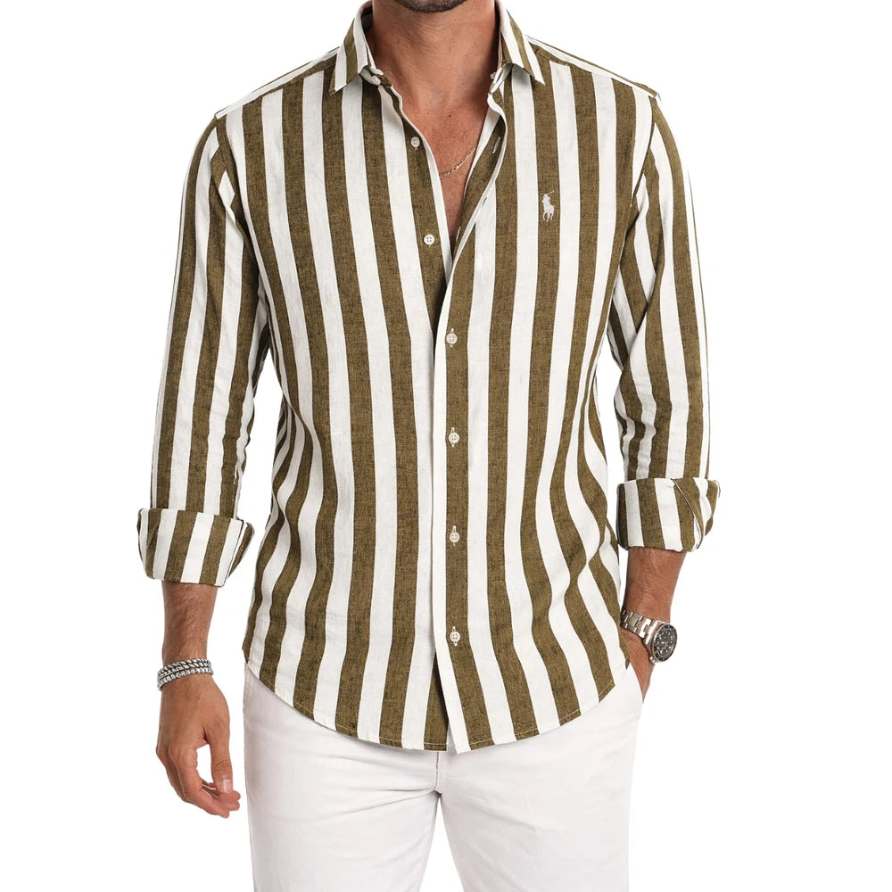 Classic Striped Button Shirt