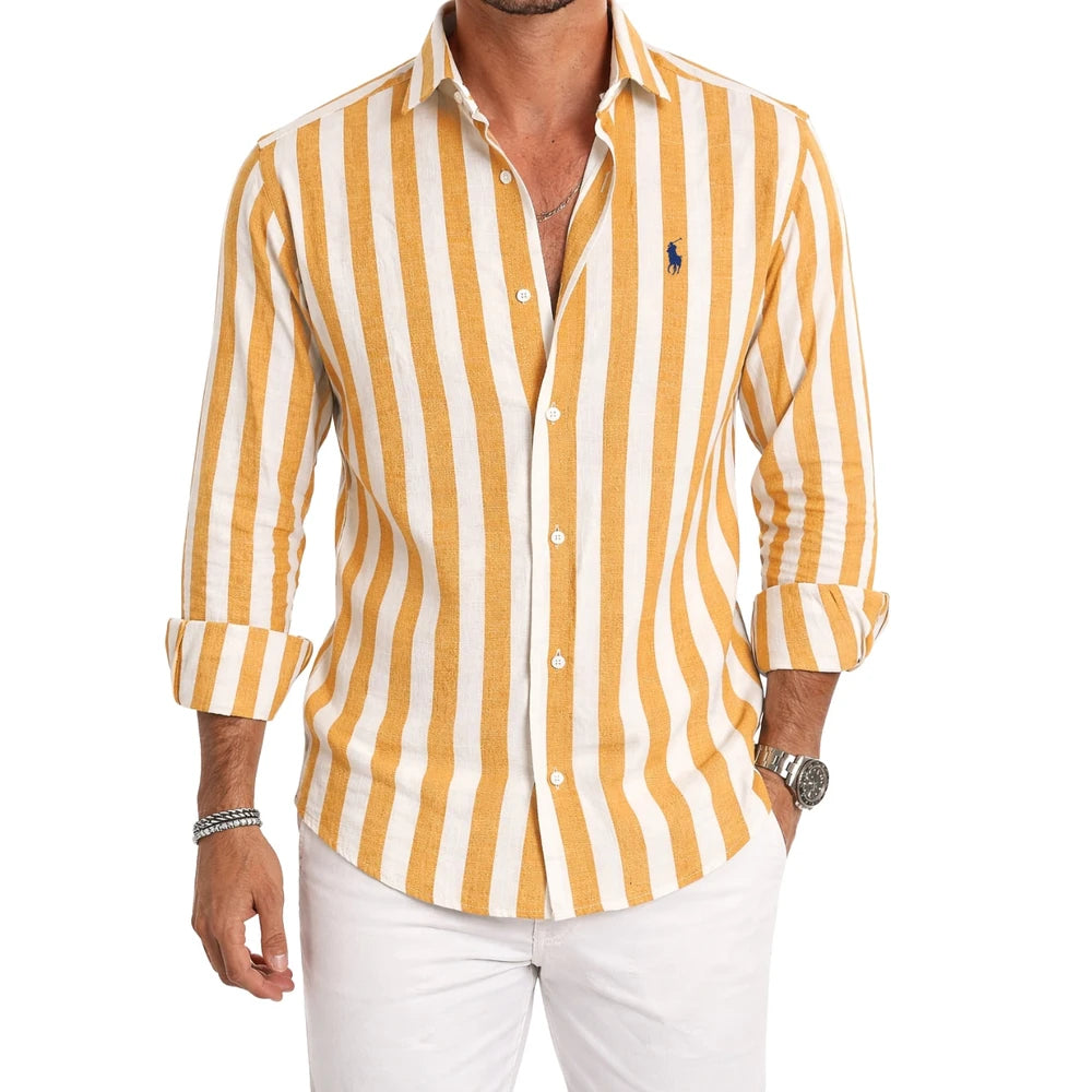 Classic Striped Button Shirt