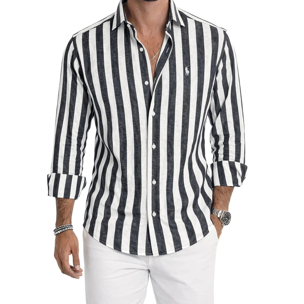 Classic Striped Button Shirt