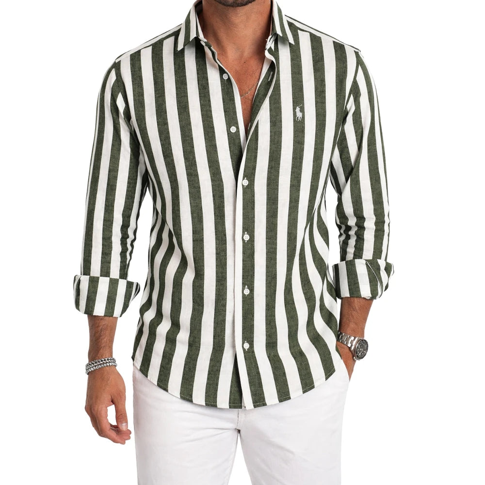 Classic Striped Button Shirt