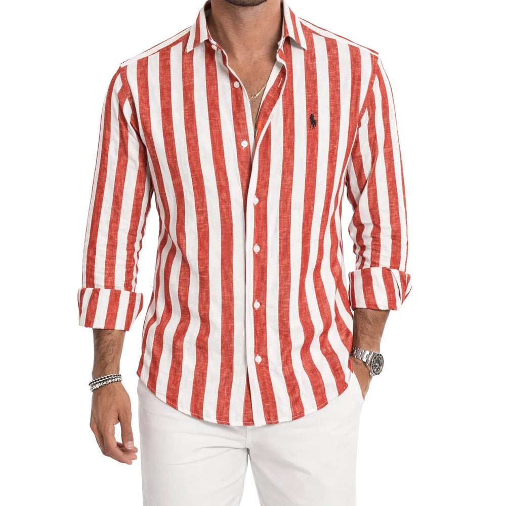 Classic Striped Button Shirt