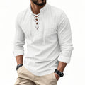 Casual beach stand-up collar shirt
