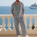 Linen Casual Long Tracksuit