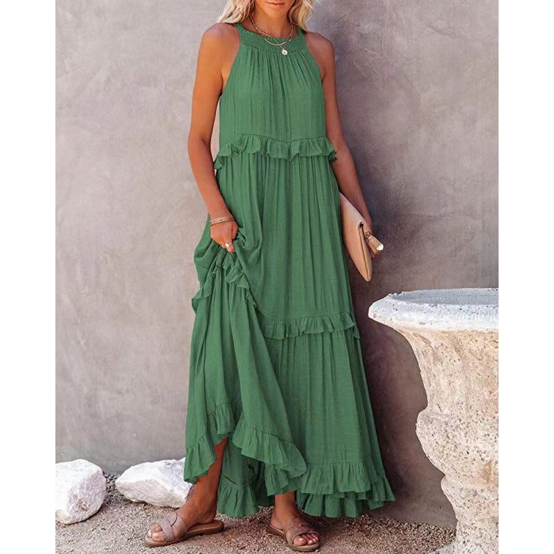 New elegant long floor-length cake dress