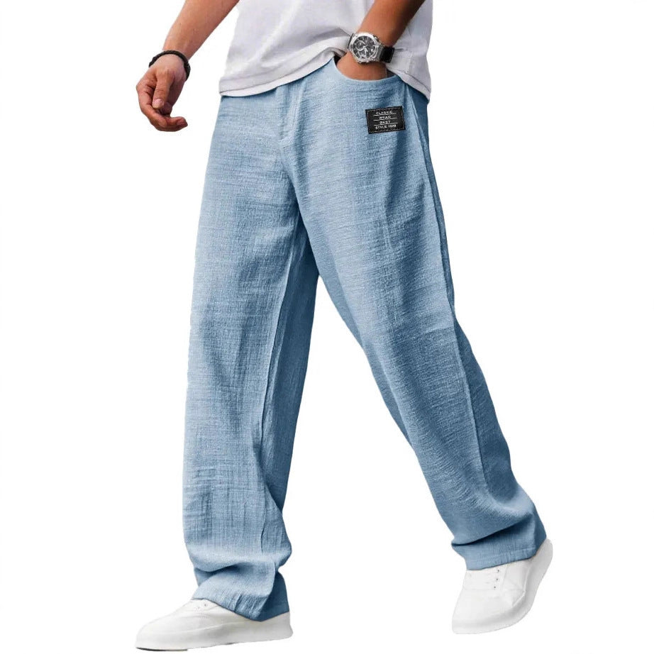 Summer Thin Loose Bamboo Linen Trousers