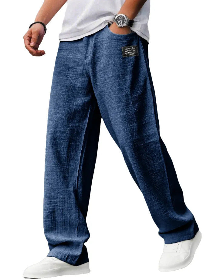 Summer Thin Loose Bamboo Linen Trousers