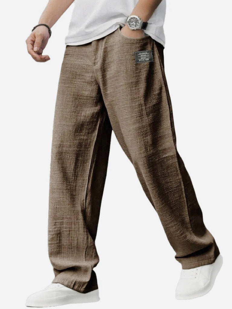 Summer Thin Loose Bamboo Linen Trousers