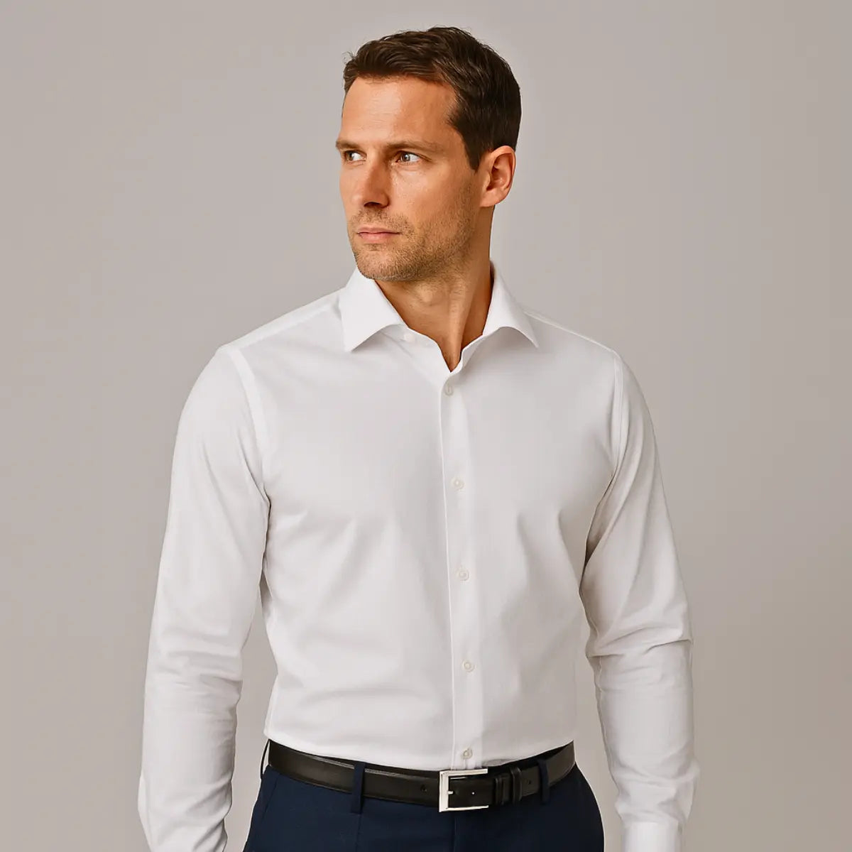 Slim-fit stretch shirt