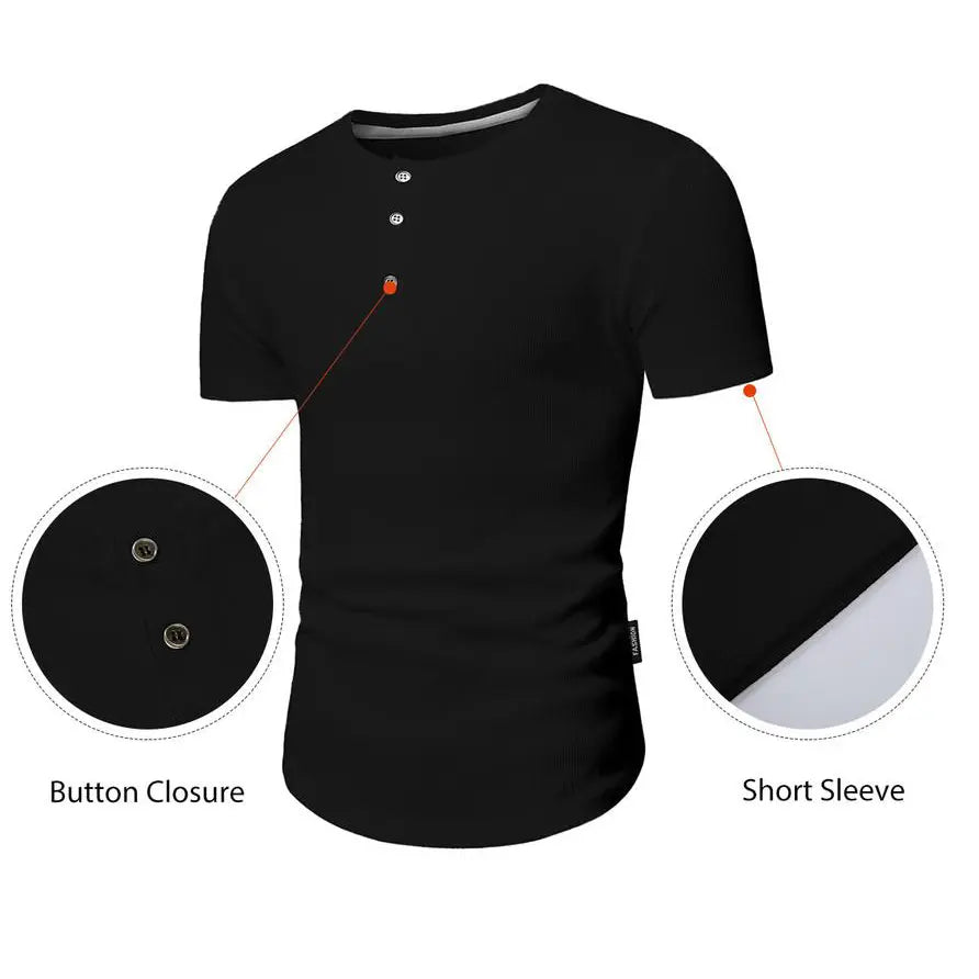 Comfortable and casual Henry T-shirt