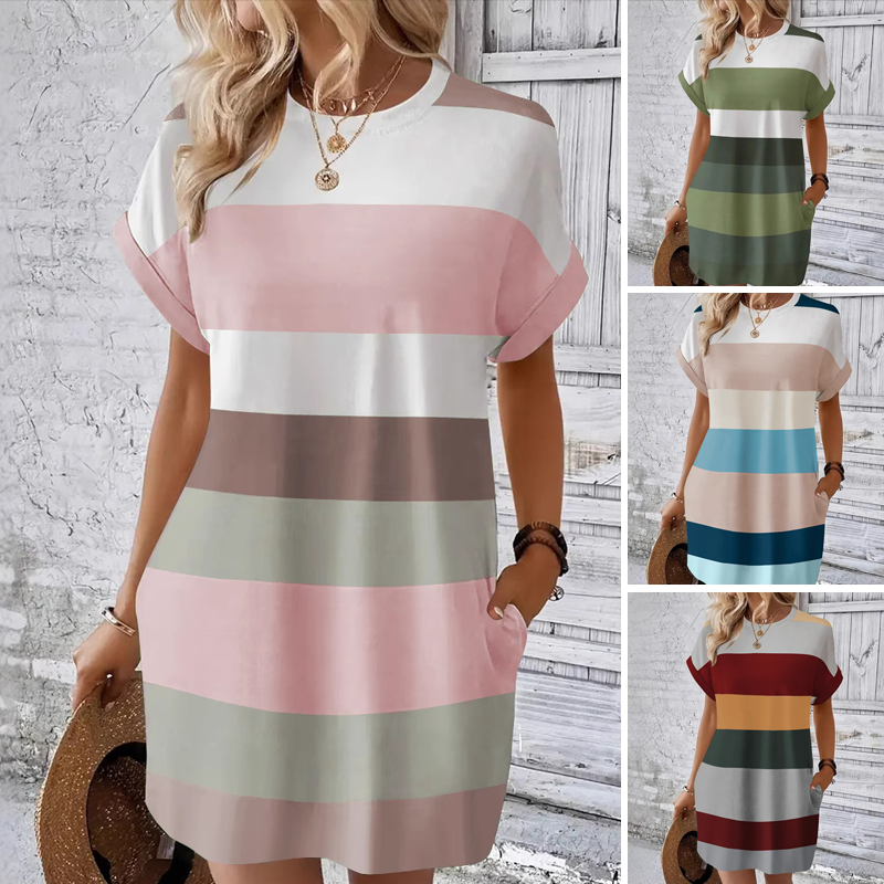 New casual round neck dress