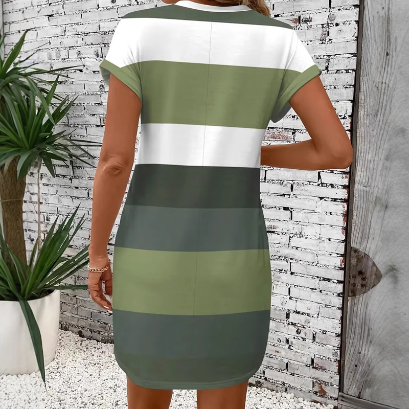 New casual round neck dress